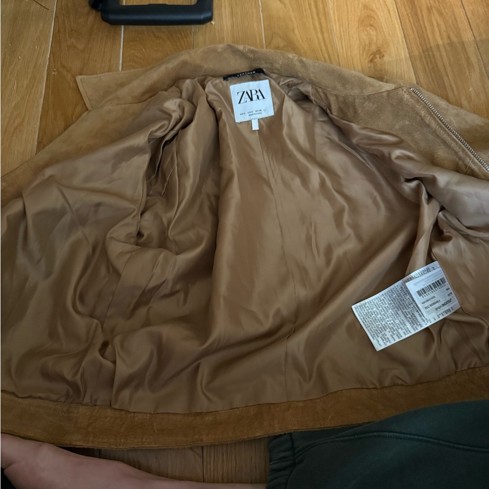 ZARA Ladies Suede Zip Jacket - Picture 11 of 13